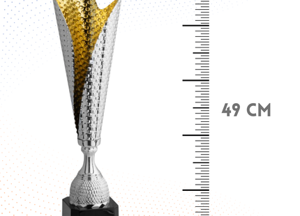 Trofeo in metallo da 49 cm, peso da 1 Kg | Cod. 4.531