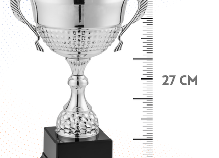 Trofeo in metallo da 27 cm con manici | Cod. 7.504