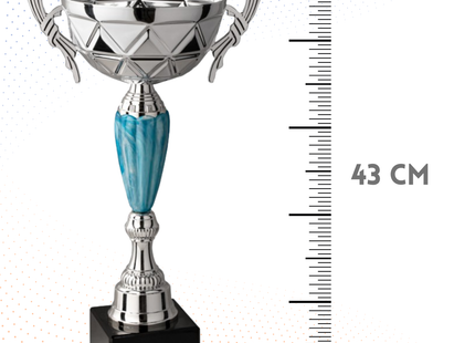 Trofeo in metallo da 43 cm con manici | Cod. 8.651