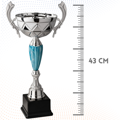 Trofeo in metallo da 43 cm con manici | Cod. 8.651