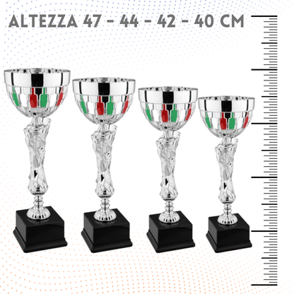 Set 4 Coppe da 47 - 44 - 42 - 40 cm | Cod. 8.679