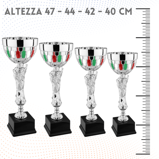 Set 4 Coppe da 47 - 44 - 42 - 40 cm | Cod. 8.679