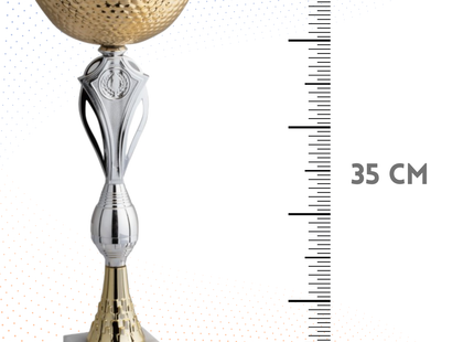 Coppa da 35 cm con base in marmo | Cod. 10.054G