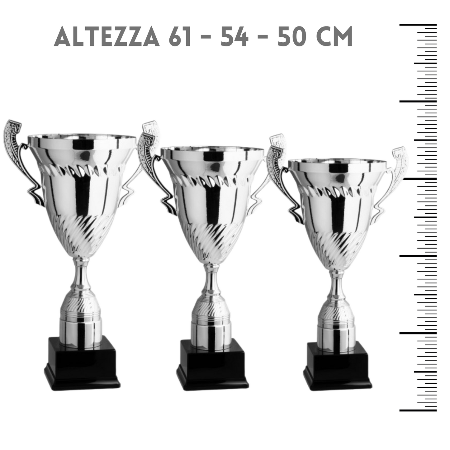 Tris di premiazioni personalizzate 61 - 54 - 50 cm | Cod. 1.159