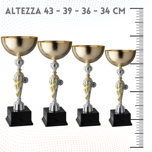 Set 4 Coppe da 43 - 39 - 36 - 34 cm | Cod. 9.199G