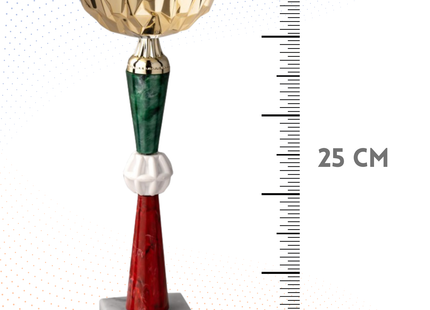Coppa da 25 cm con base in marmo | Cod. 12.254G