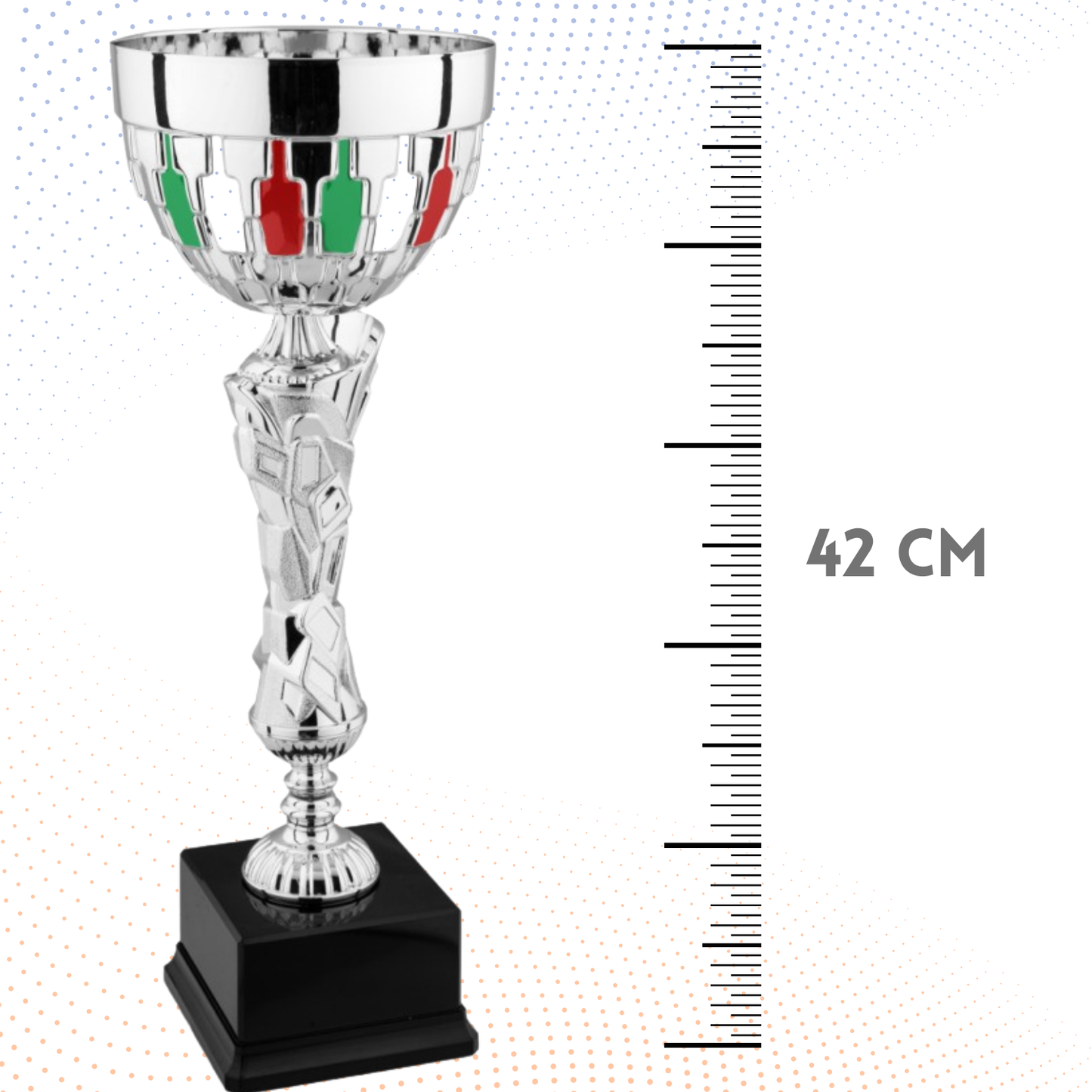 Coppa da 42 cm con verniciatura tricolore | Cod. 8.673
