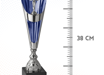 Trofeo in metallo da 38 cm con Vittoria | Cod. 6.492