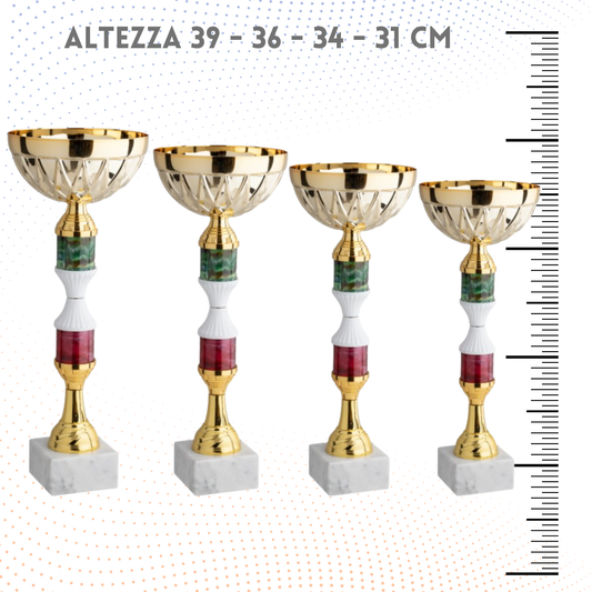 Set 4 Coppe da 39 - 36 - 34 - 31 cm | Cod. 12.049G