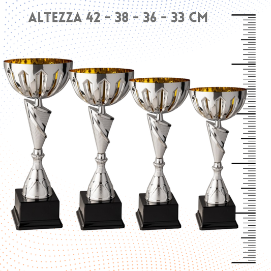 Set 4 Coppe da 42 - 38 - 36 - 33 cm | Cod. 8.154