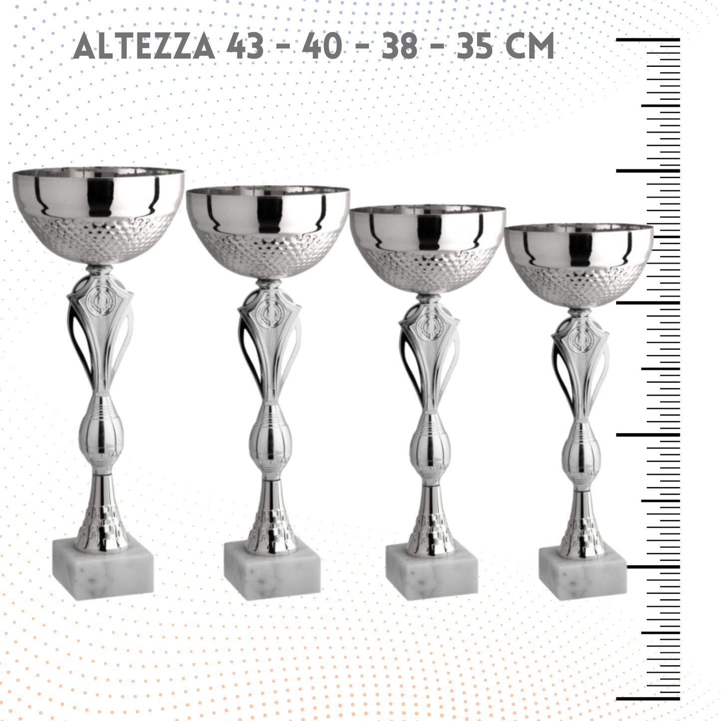Set 4 Coppe da 43 - 40 - 38 - 35 cm | Cod. 10.059S