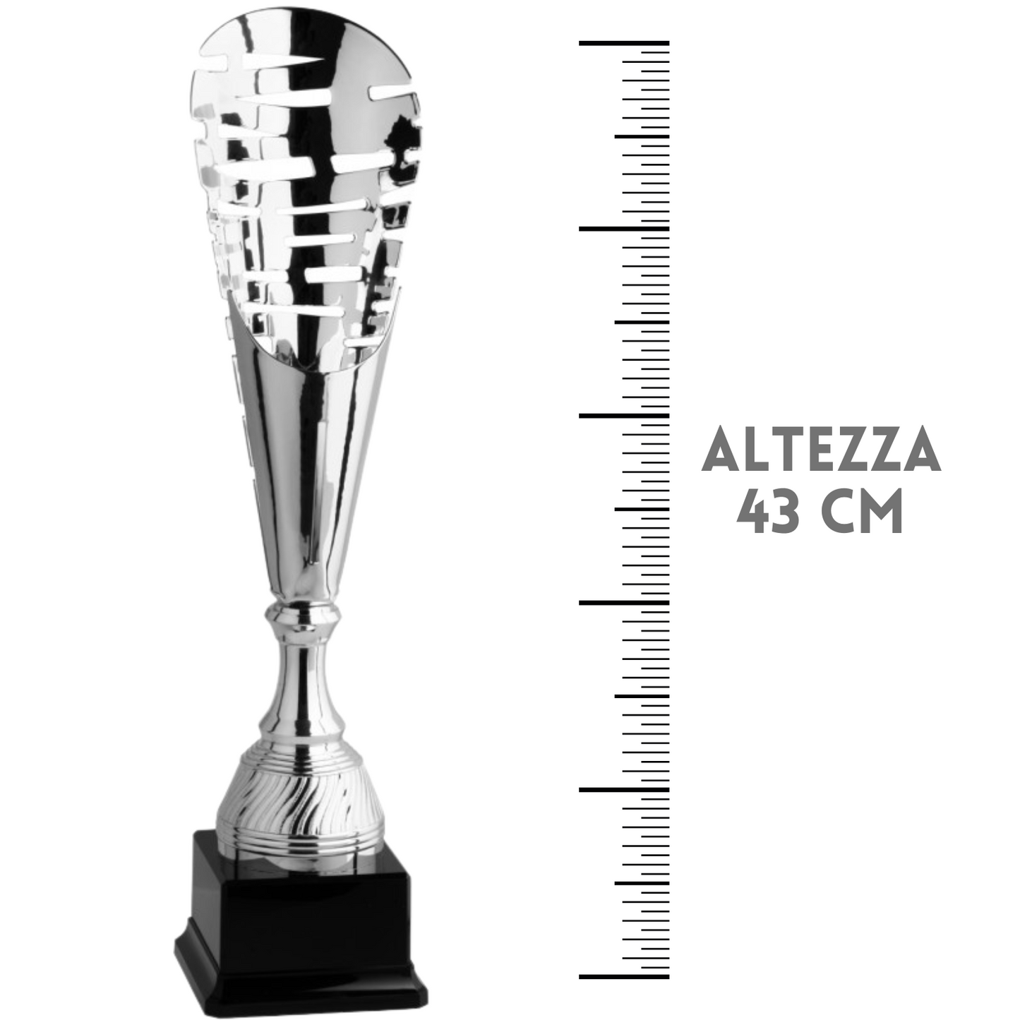 Coppa da 43 cm in metallo e taglio laser | Cod. 6.052