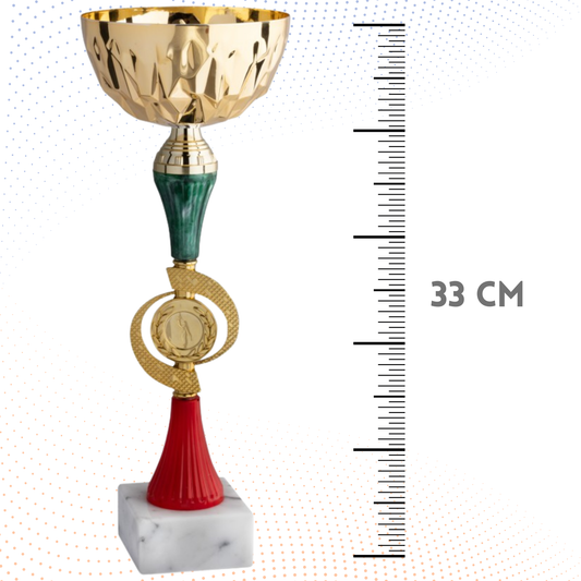 Coppa da 33 cm con base in marmo | Cod. 12.024G