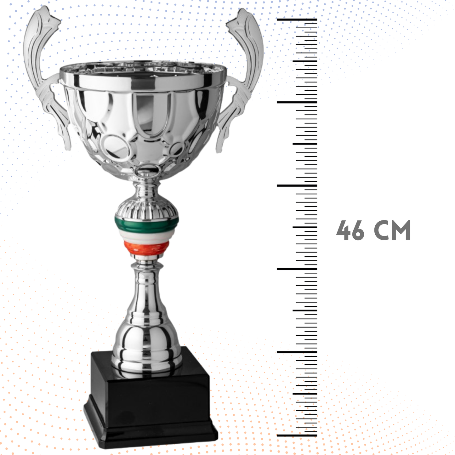 Trofeo in metallo da 46 cm con manici | Cod. 7.091
