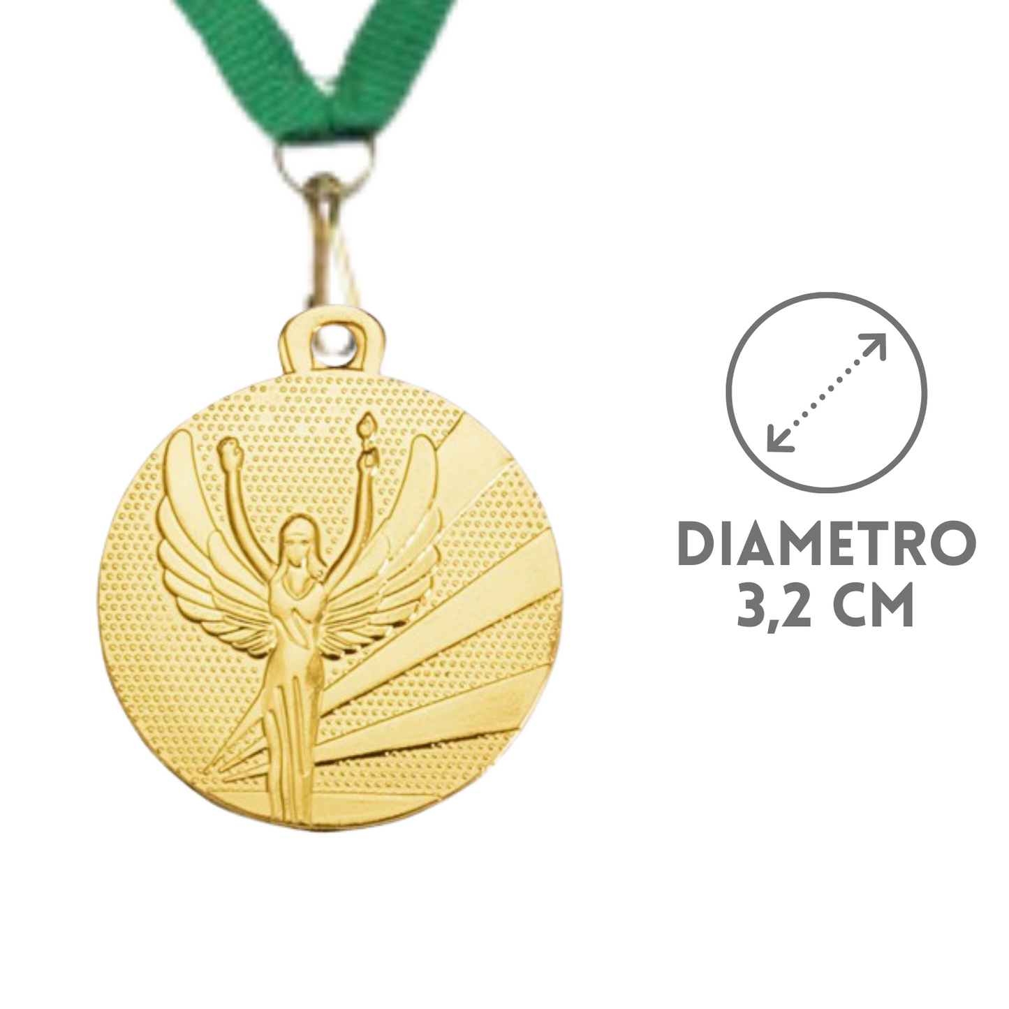 Medaglie personalizzate 32 mm oro | Cod. 23.003.66G