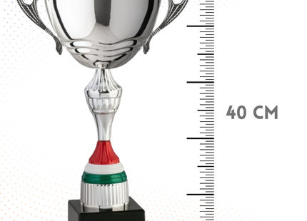 Trofeo in metallo da 40 cm con manici | Cod. 7.542