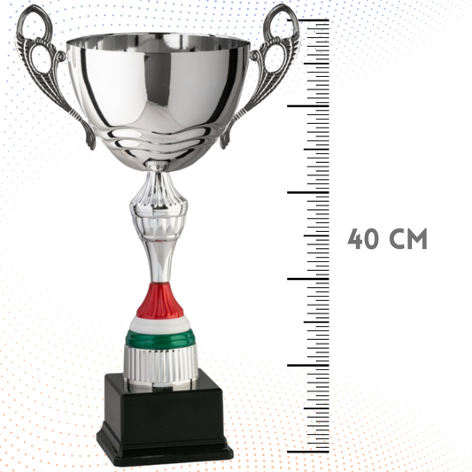 Trofeo in metallo da 40 cm con manici | Cod. 7.542