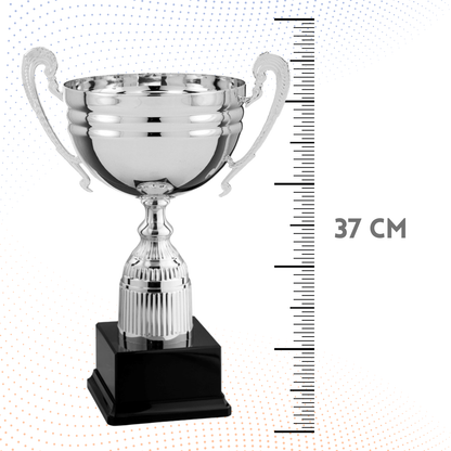 Trofeo in metallo da 37 cm con manici | Cod. 6.431