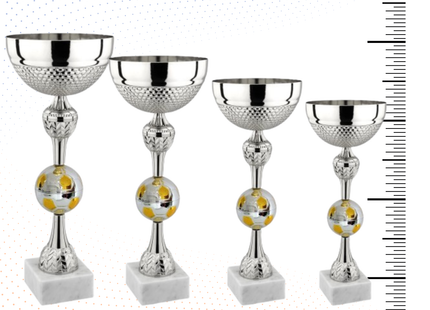 Set 4 Coppe da 44 - 40 - 36 - 32 cm per Calcio | Cod. 9.049SC