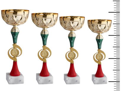 Set 4 premiazioni da 40 - 37 - 35 - 33 cm | Cod. 12.029G