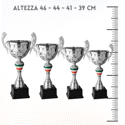 Set 4 Trofei con manici da 46 - 41 - 41 - 39 cm | Cod. 7.099