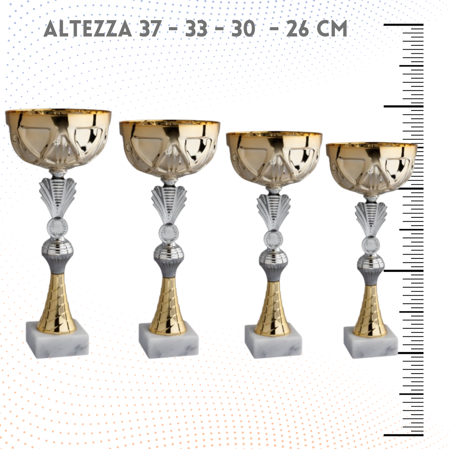 Set 4 Coppe da 37 - 33 - 30 - 26 cm | Cod. 12.039G