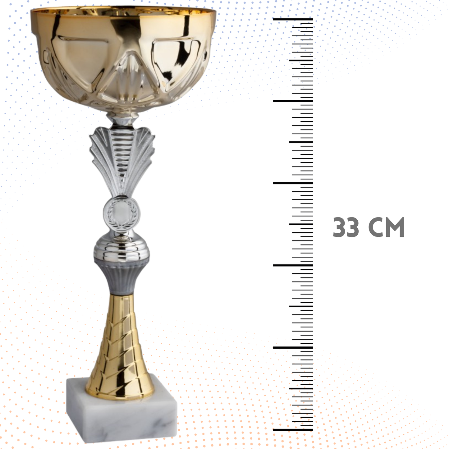 Coppa da 33 cm con base in marmo | Cod. 12.032G