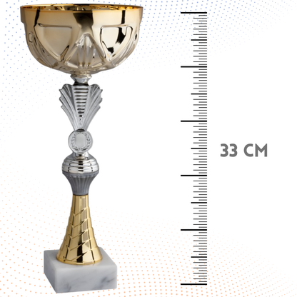 Coppa da 33 cm con base in marmo | Cod. 12.032G