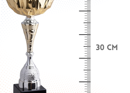 Coppa da 30 cm gold con tazza in metallo | Cod. 9.054G