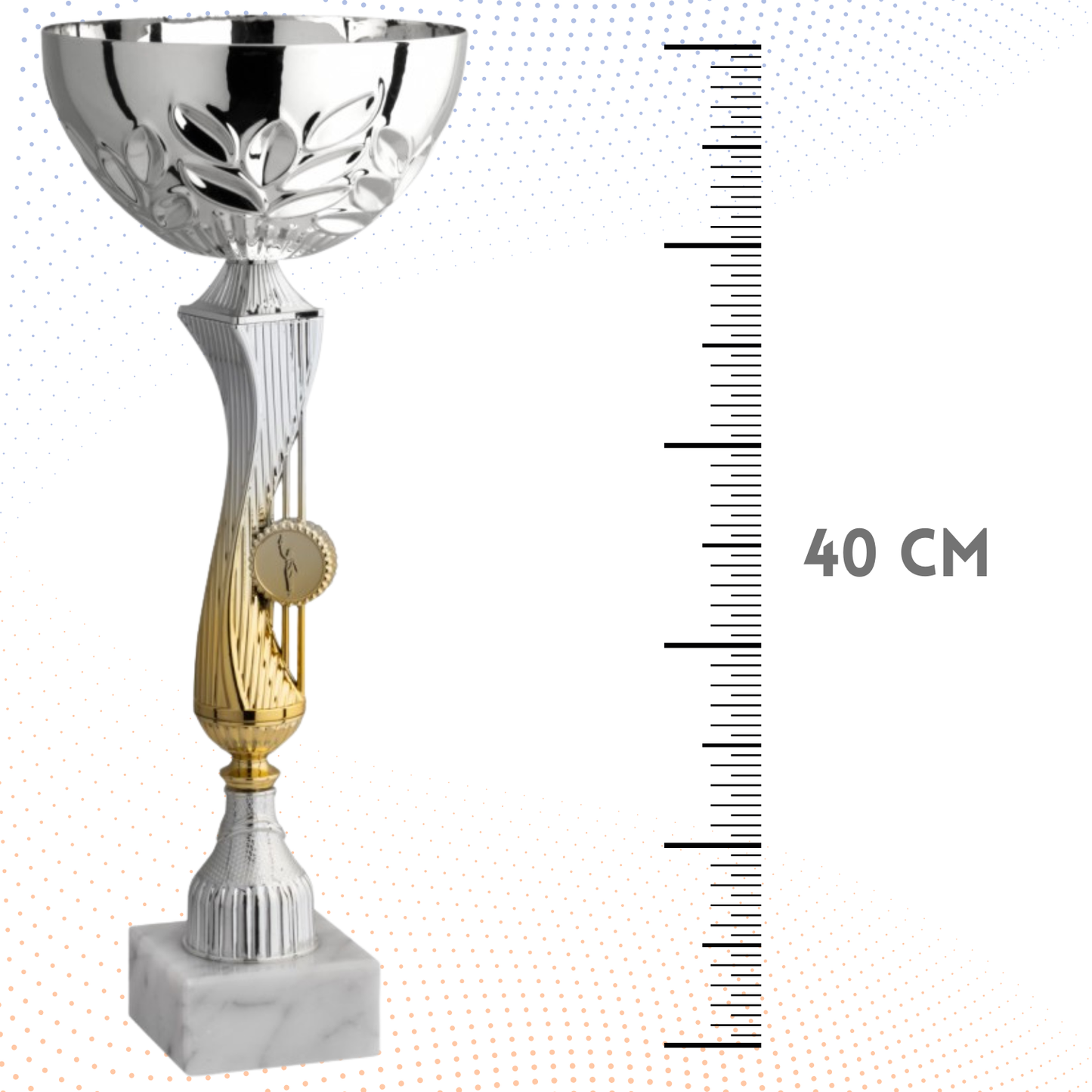 Coppa da 40 cm con base in marmo | Cod. 11.542S