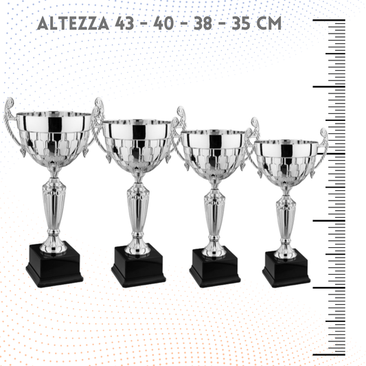 Set 4 Trofei con manici da 43-40-38-35 cm | Cod. 7.569