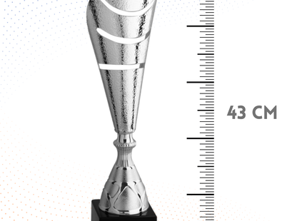 Trofeo in metallo da 43 cm con asole | Cod. 7.042