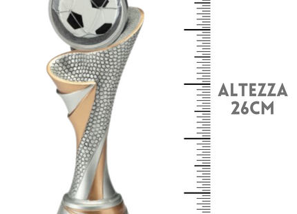 Premio calcistico da 26 cm personalizzato | Cod. 25.797.11