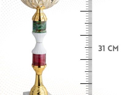 Coppa da 31 cm con base in marmo | Cod. 12.044G