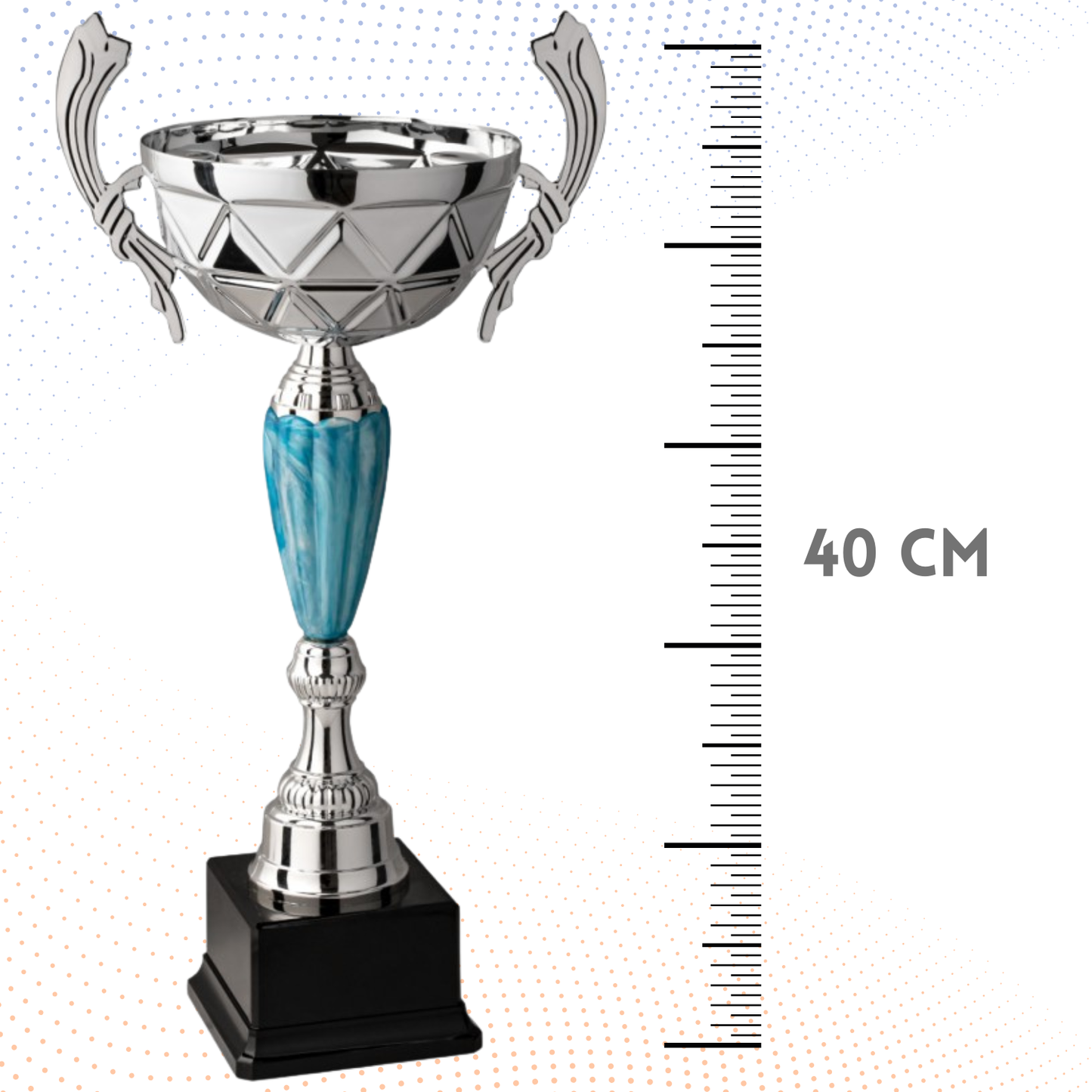 Trofeo in metallo da 40 cm con manici | Cod. 8.652