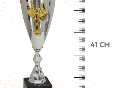 Trofeo in metallo da 41 cm, peso da 1 Kg | Cod. 4.313