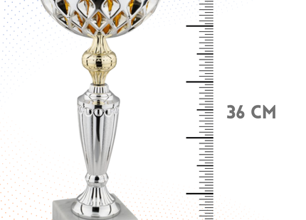Coppa da 36 cm con base in marmo | Cod. 10.022