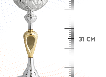 Coppa da 31 cm con base in marmo | Cod. 12.053S