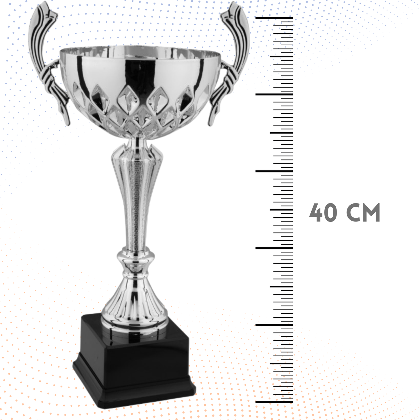 Trofeo in metallo da 40 cm con manici | Cod. 8.182