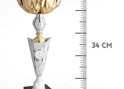 Coppa da 34 cm con base in marmo nero | Cod. 11.484G
