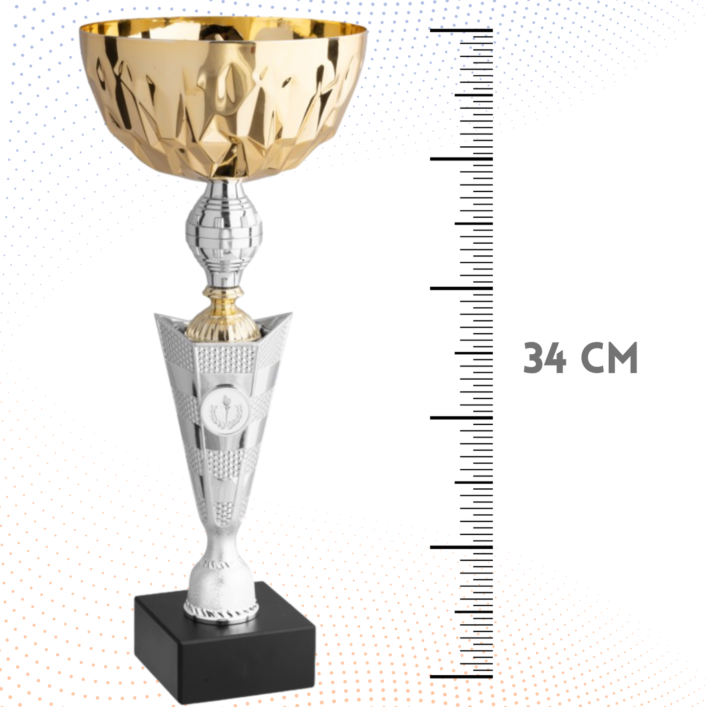 Coppa da 34 cm con base in marmo nero | Cod. 11.484G