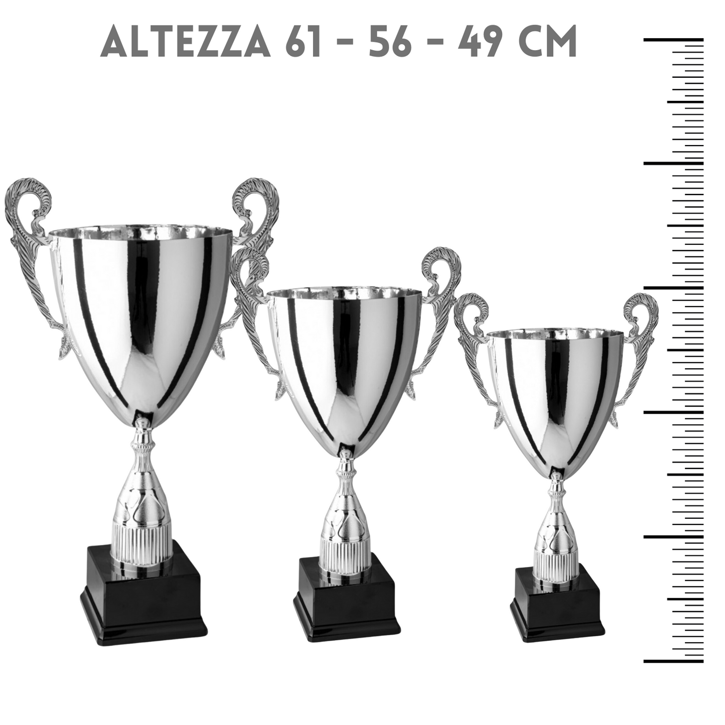 Tris di premiazioni personalizzate 61 - 56 - 49 cm | Cod. 1.191-2-3