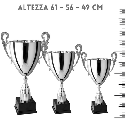 Tris di premiazioni personalizzate 61 - 56 - 49 cm | Cod. 1.191-2-3