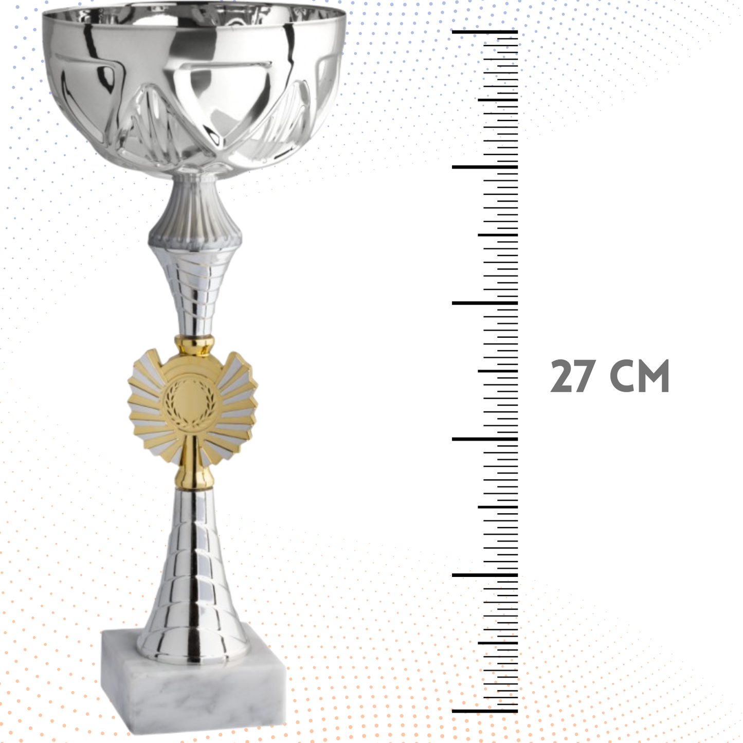 Coppa da 27 cm con base in marmo | Cod. 12.014S
