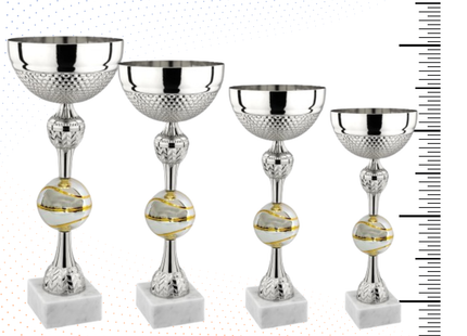 Set 4 Coppe da 44 - 40 - 36 - 32 cm per Basket | Cod. 9.049SB