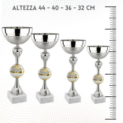 Set 4 Coppe da 44 - 40 - 36 - 32 cm per Basket | Cod. 9.049SB