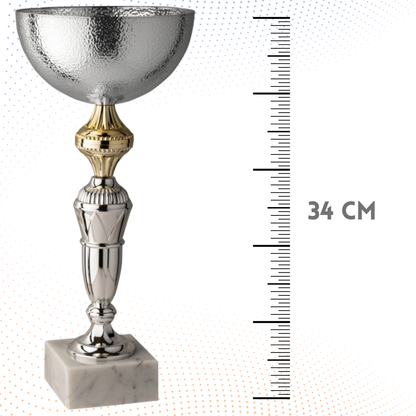 Coppa da 34 cm con base in marmo | Cod. 11.133S