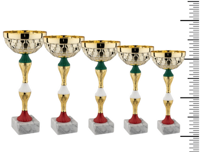 Set 5 premiazioni da 37 - 34 - 30 - 27 - 24 cm | Cod. 12.949G