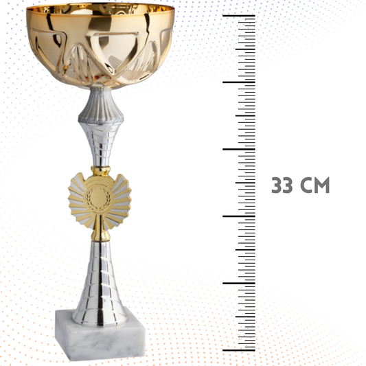 Coppa da 33 cm con base in marmo | Cod. 12.012G