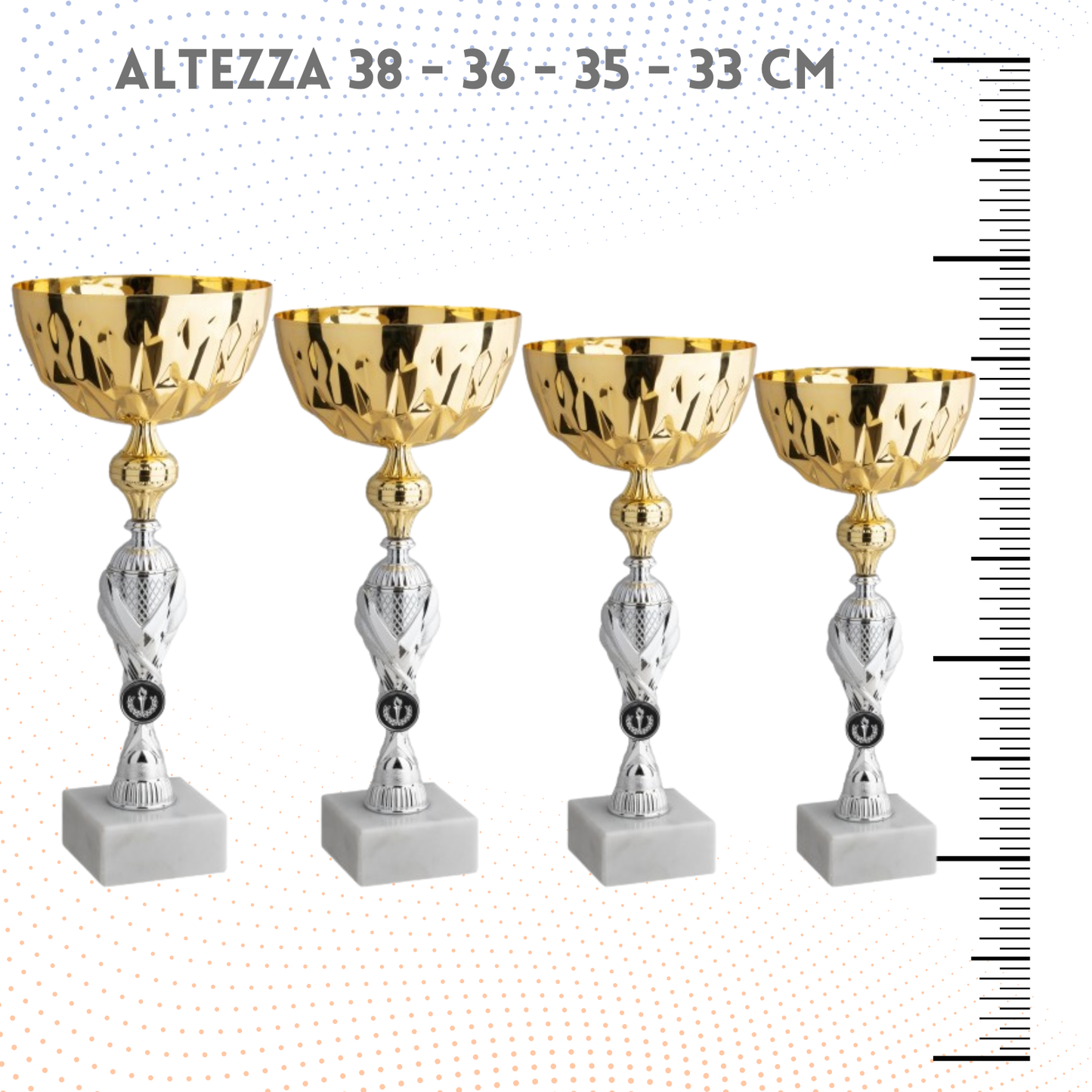 Set 4 Coppe da 38 - 36 - 35 - 33 cm | Cod. 11.009G